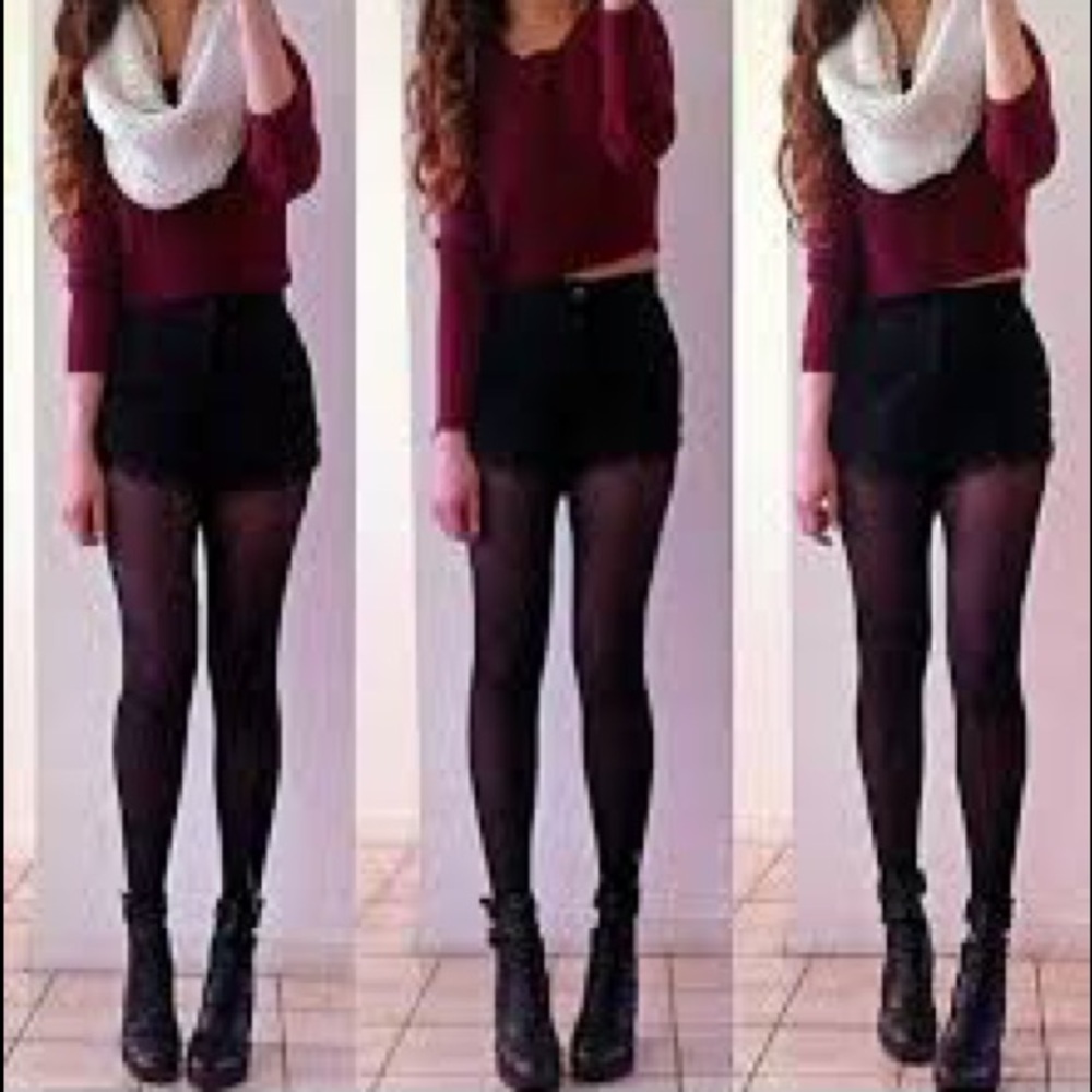 Dressy black high waisted short